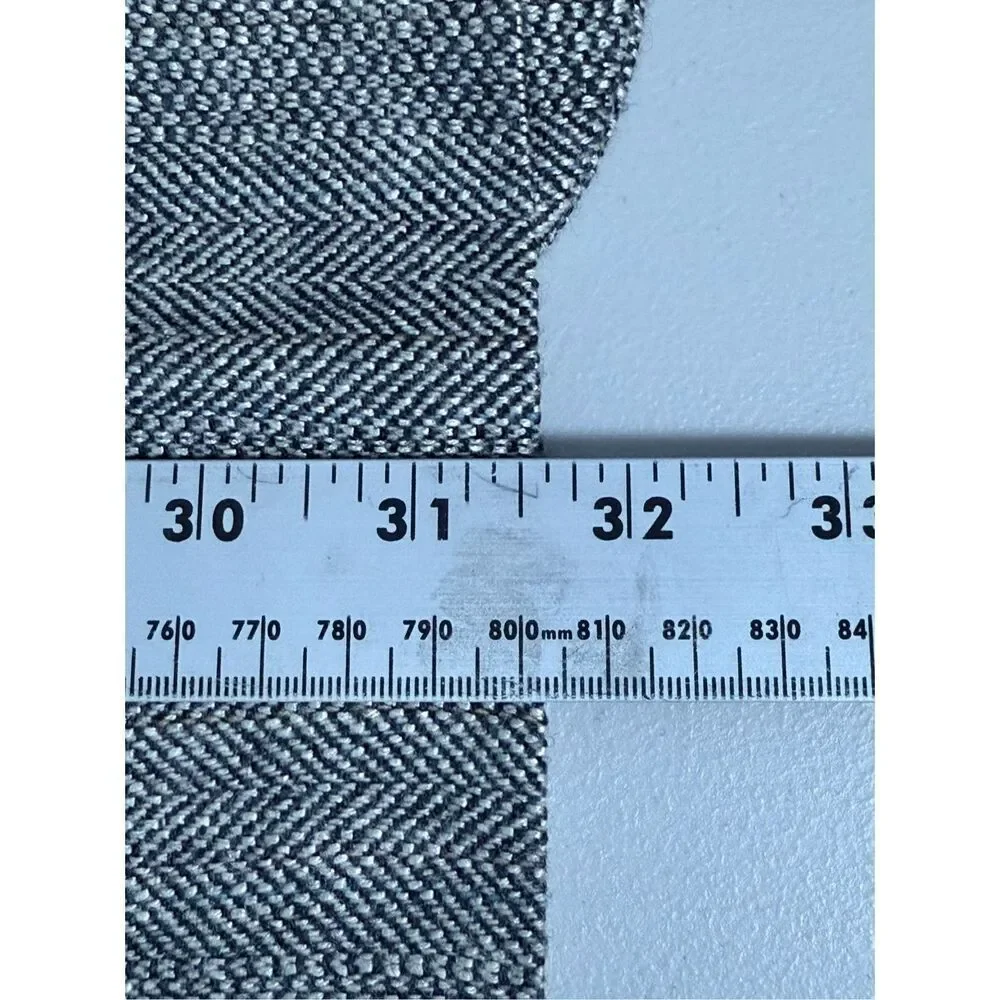 Haggar Imperial Gentlemen Fit Blazer Sports Coat Mens 40L Grey Tweed Herringbone